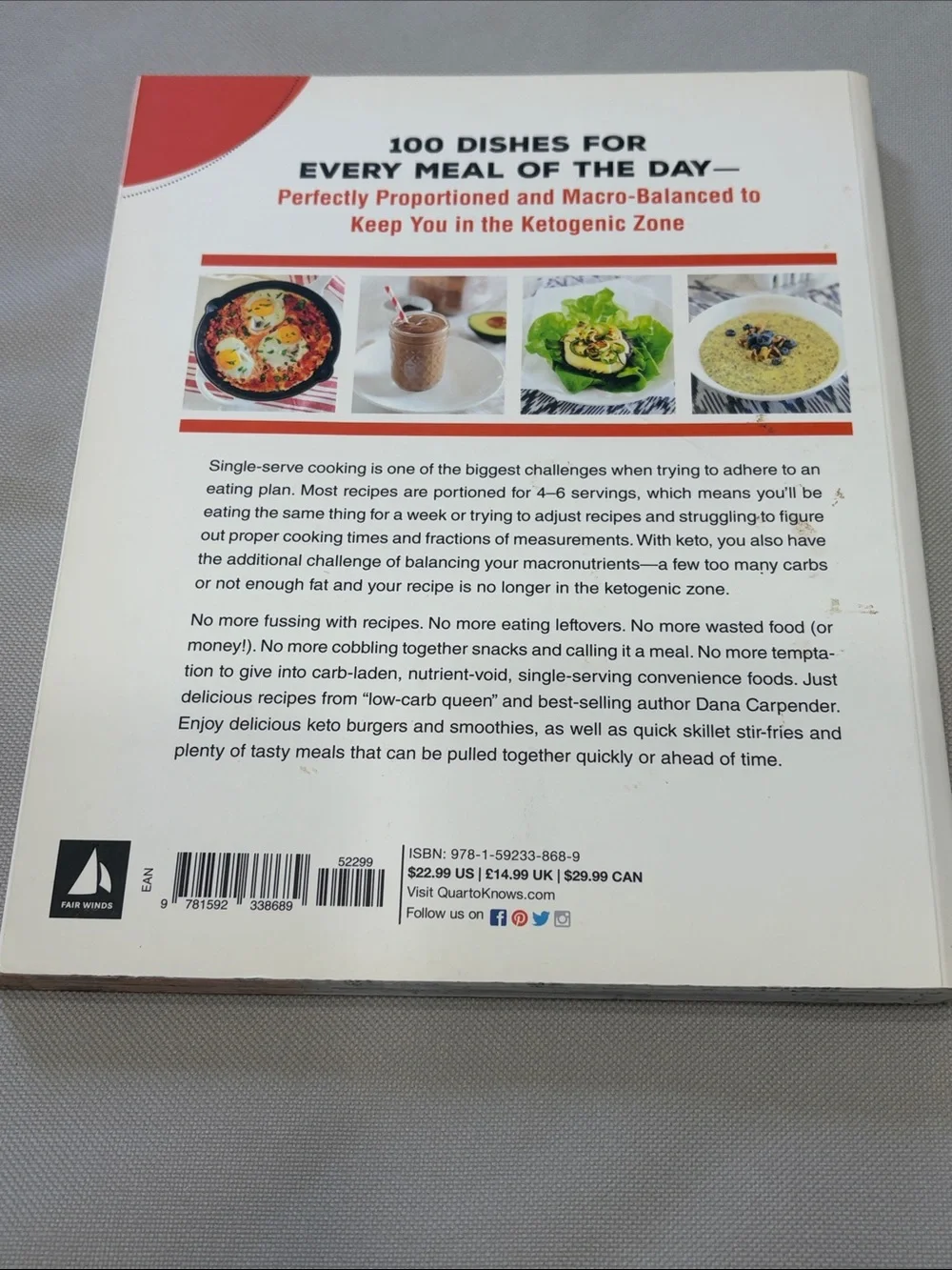 The Keto for One Cookbook by Dana Carpender